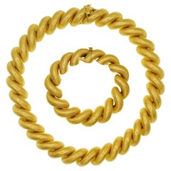 Buccellati 'San Marco' Collection Necklace and Bracelet 18k Gold