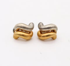 Buccellati San Marcos - Orecchini a clip in due tonalità di oro massiccio 18Kt