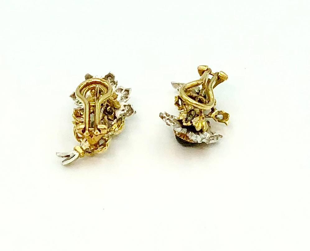 Buccellati Sapphire and Diamond Earrings In New Condition For Sale In Principaute De Monaco, MC