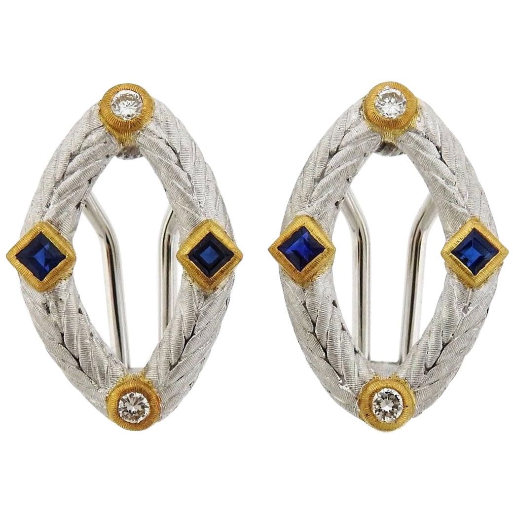 Buccellati Maria Diamond Gold Earrings at 1stDibs