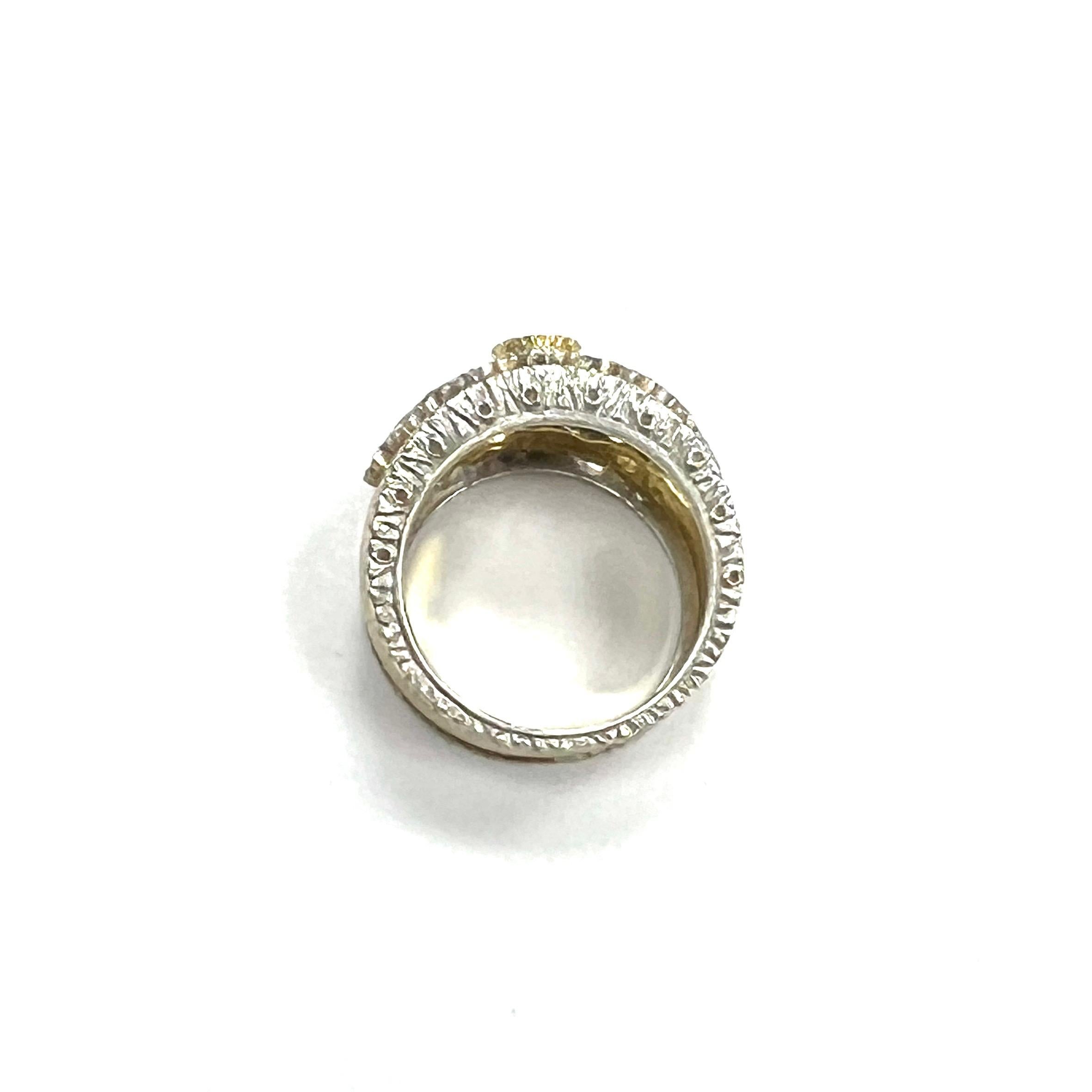 Buccellati Sapphire Diamond Gold Ring 2
