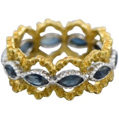 Antique Buccellati Sapphire Gold Ring