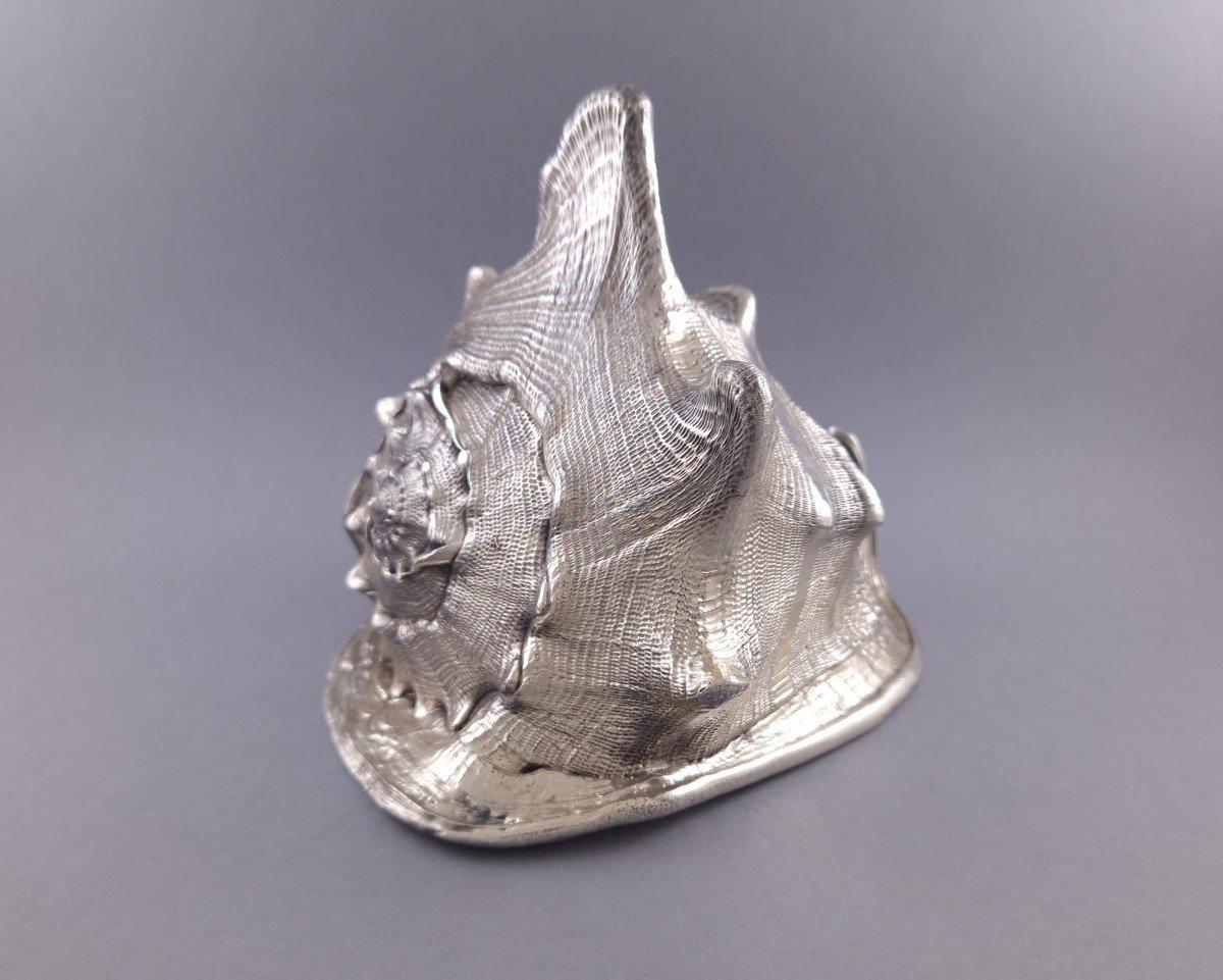 Buccellati - Shell Mounted In Sterling Silver In Excellent Condition For Sale In Saint-Ouen, FR