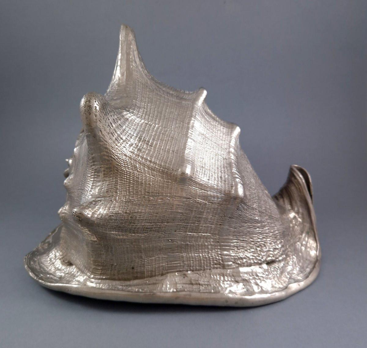 Late 20th Century Buccellati - Shell Mounted In Sterling Silver For Sale