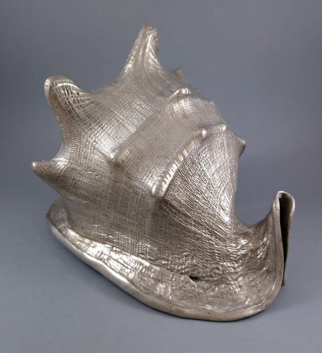 Buccellati - Shell Mounted In Sterling Silver For Sale 1