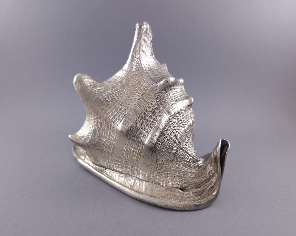 Buccellati - Shell Mounted In Sterling Silver For Sale 3