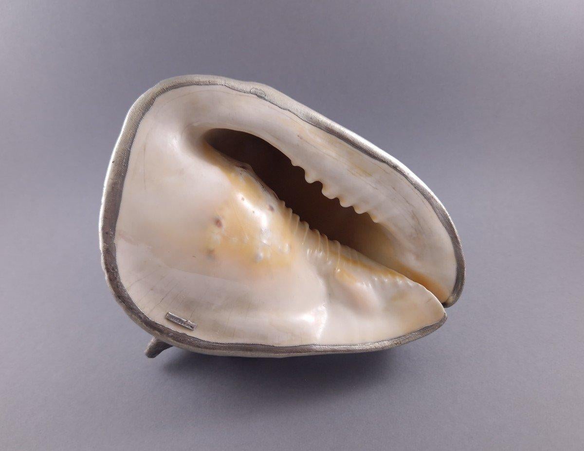 Buccellati - Shell Mounted In Sterling Silver For Sale 4
