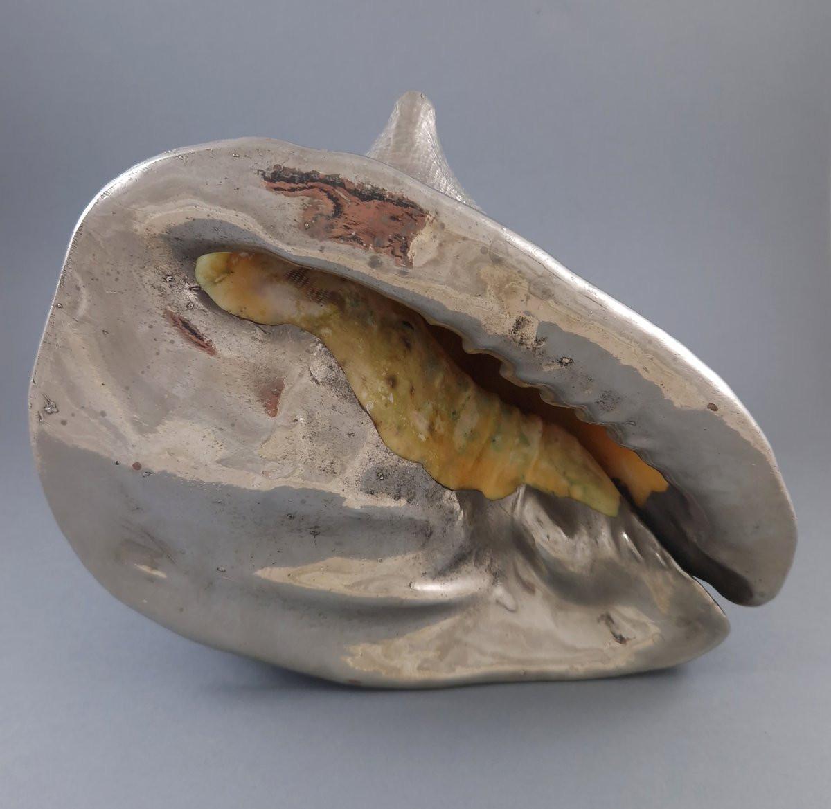 Buccellati - Shell Mounted In Sterling Silver For Sale 5