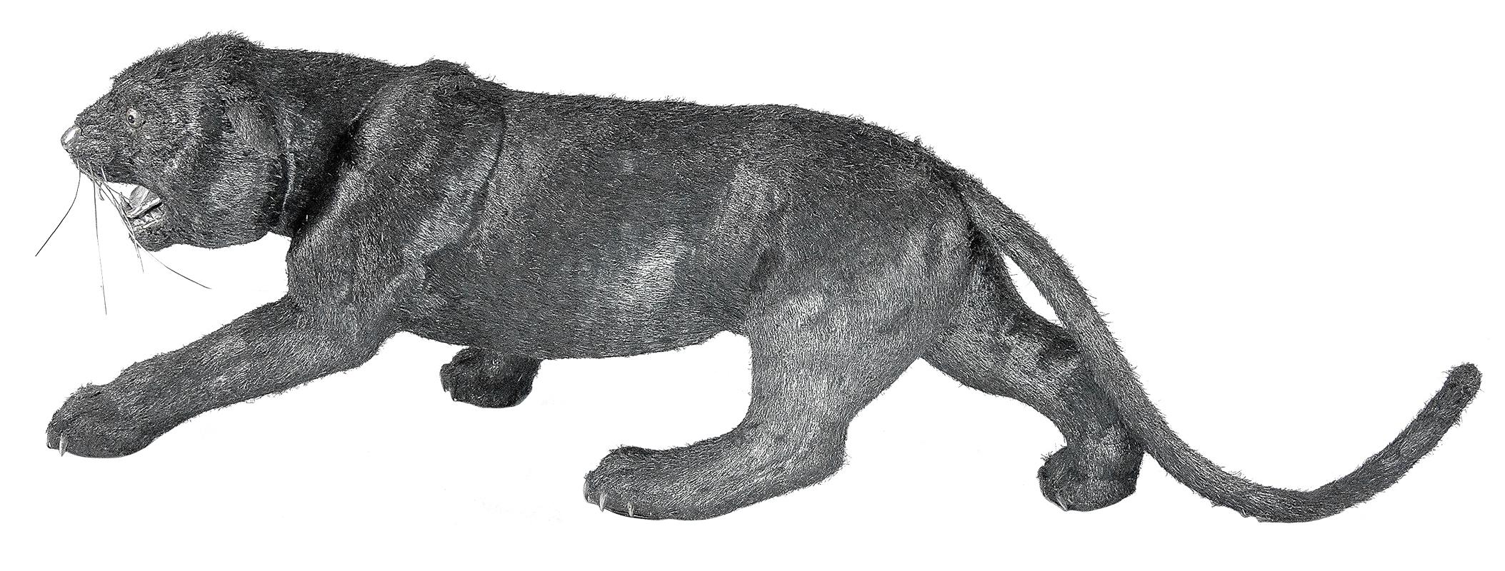 Buccellati Silver Furry Animals Black Panther For Sale at 1stDibs