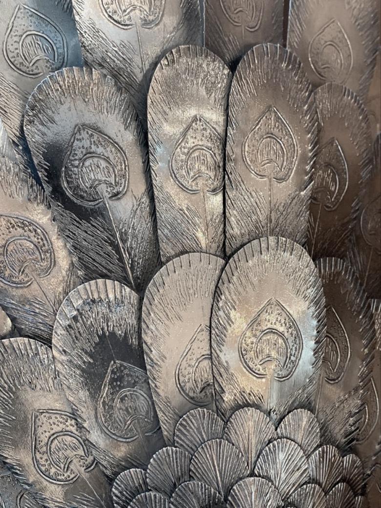 Italian Buccellati Silver Furry Animals Peacock For Sale