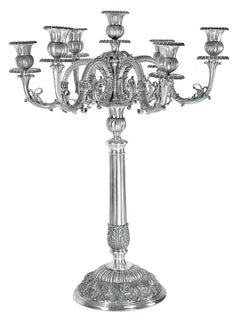 Buccellati Silver Renaissance Candelabra Pair