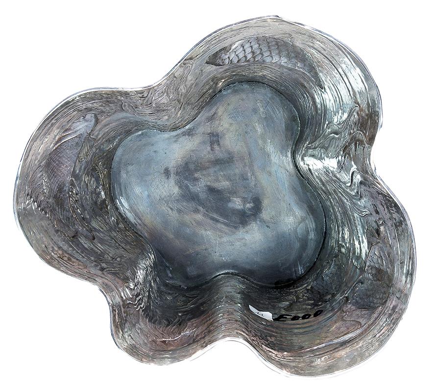 Sculpté Seau à champagne Buccellati Silver Sea Motif en vente
