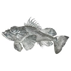 Vintage Buccellati Silver Sea Rock Fish Centerpiece