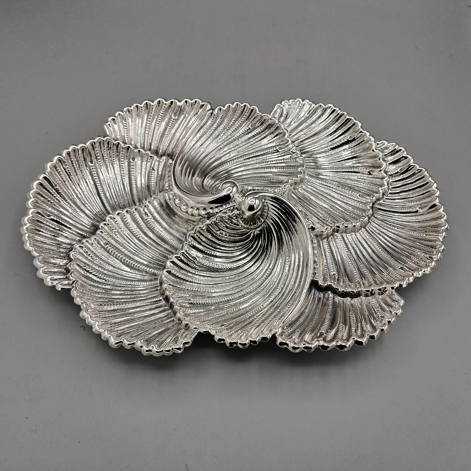Italian BUCCELLATI Sterling Silver Arca Shell Centerpiece