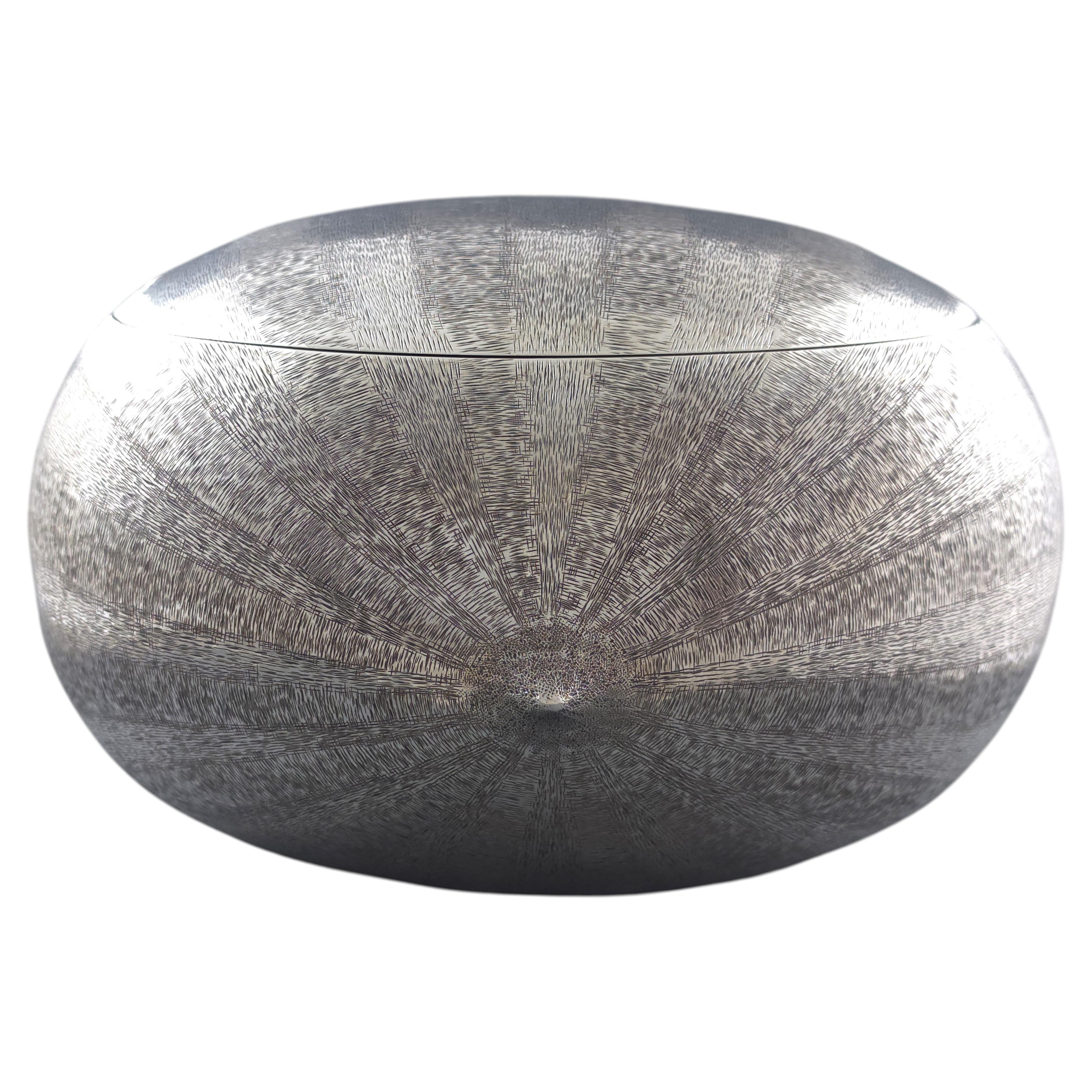 Buccellati Sterling Silver chestnut box For Sale