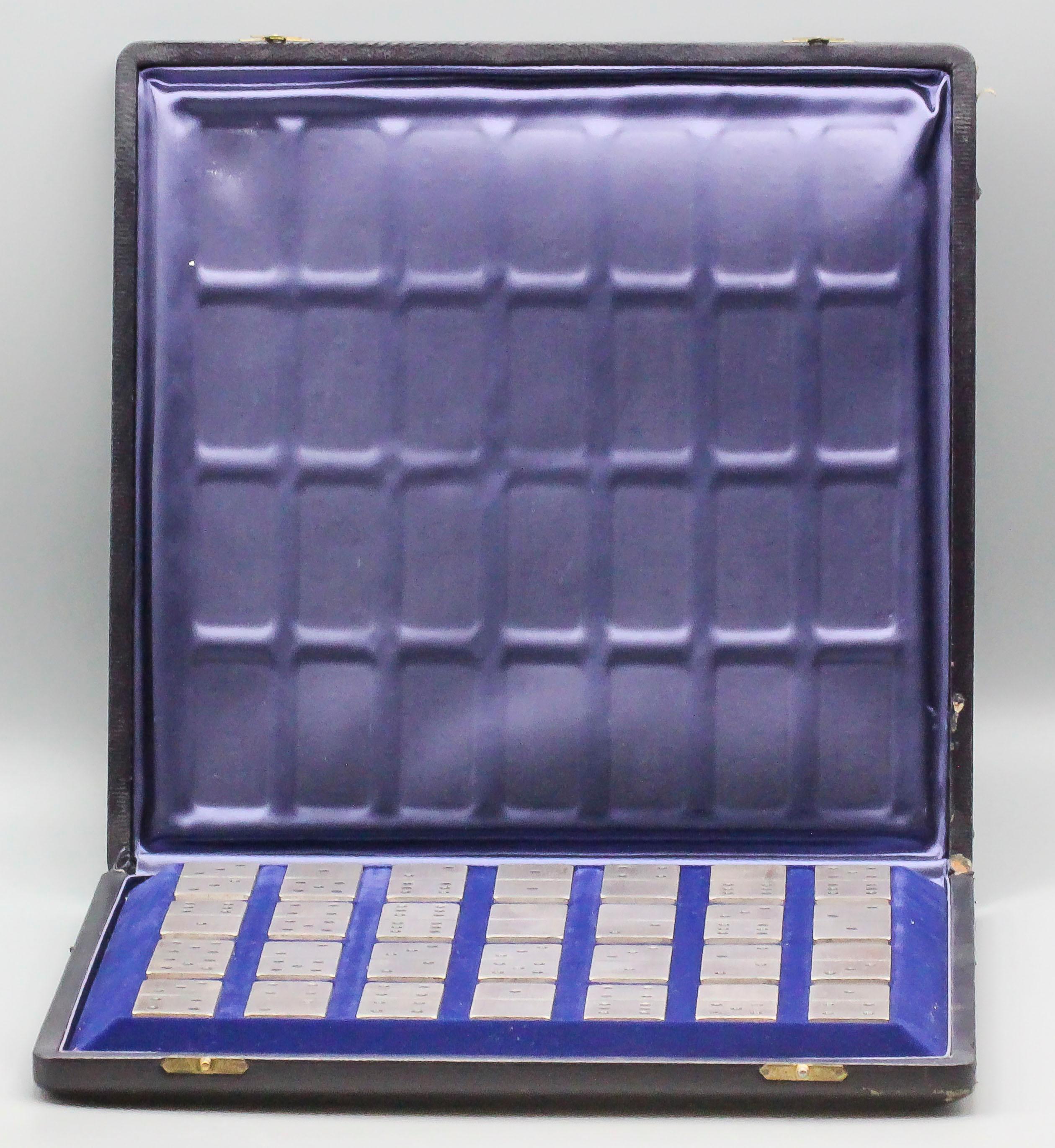 Women's or Men's Buccellati Sterling Silver Dominoes Set For Sale