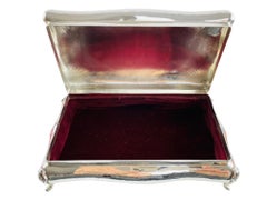 Buccellati Sterling Silver Hammered Jewelry Box with Velvet Lining