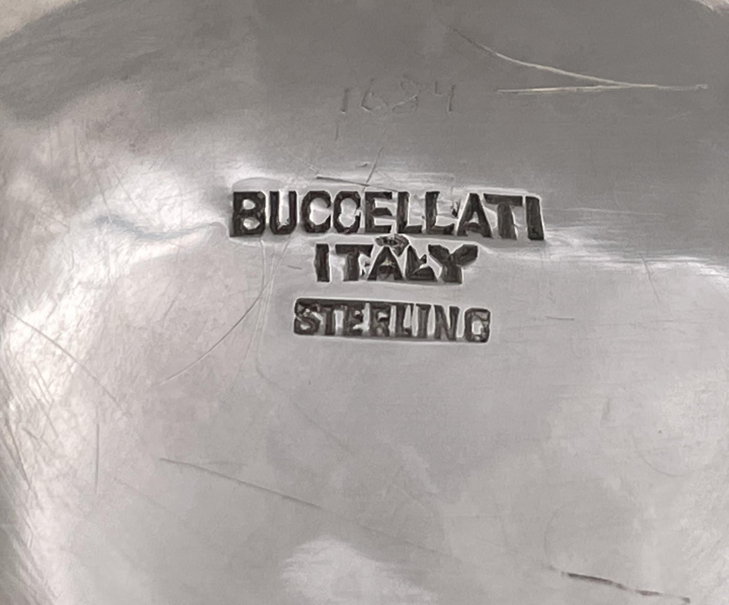 Buccellati, handgehämmertes 4-teiliges Tee- und Kaffee-Set aus Sterlingsilber im Angebot 5