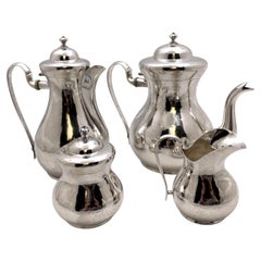 Buccellati Sterling Silver Hand-Hammered 4-Piece Tea & Coffee Set