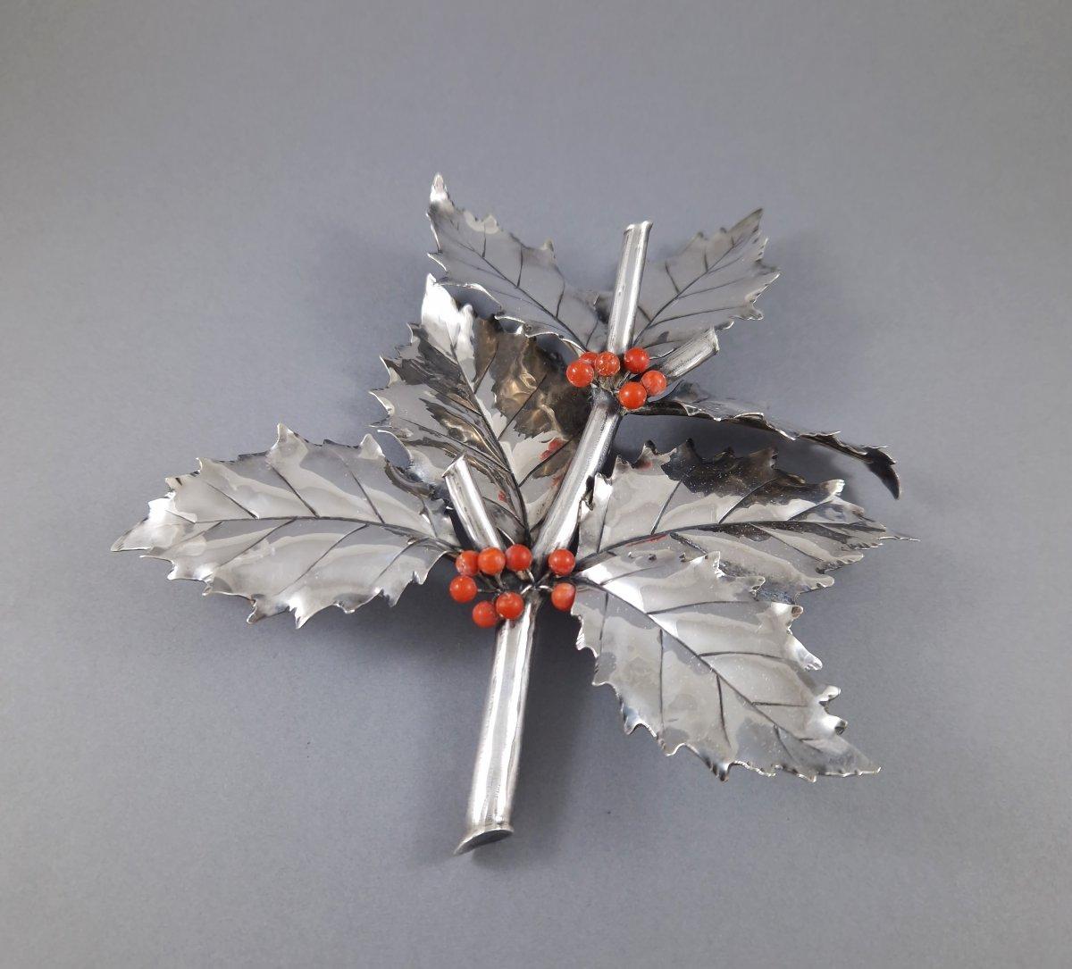 Buccellati Sterling Silber Holly Branch im Zustand „Hervorragend“ im Angebot in Saint-Ouen, FR