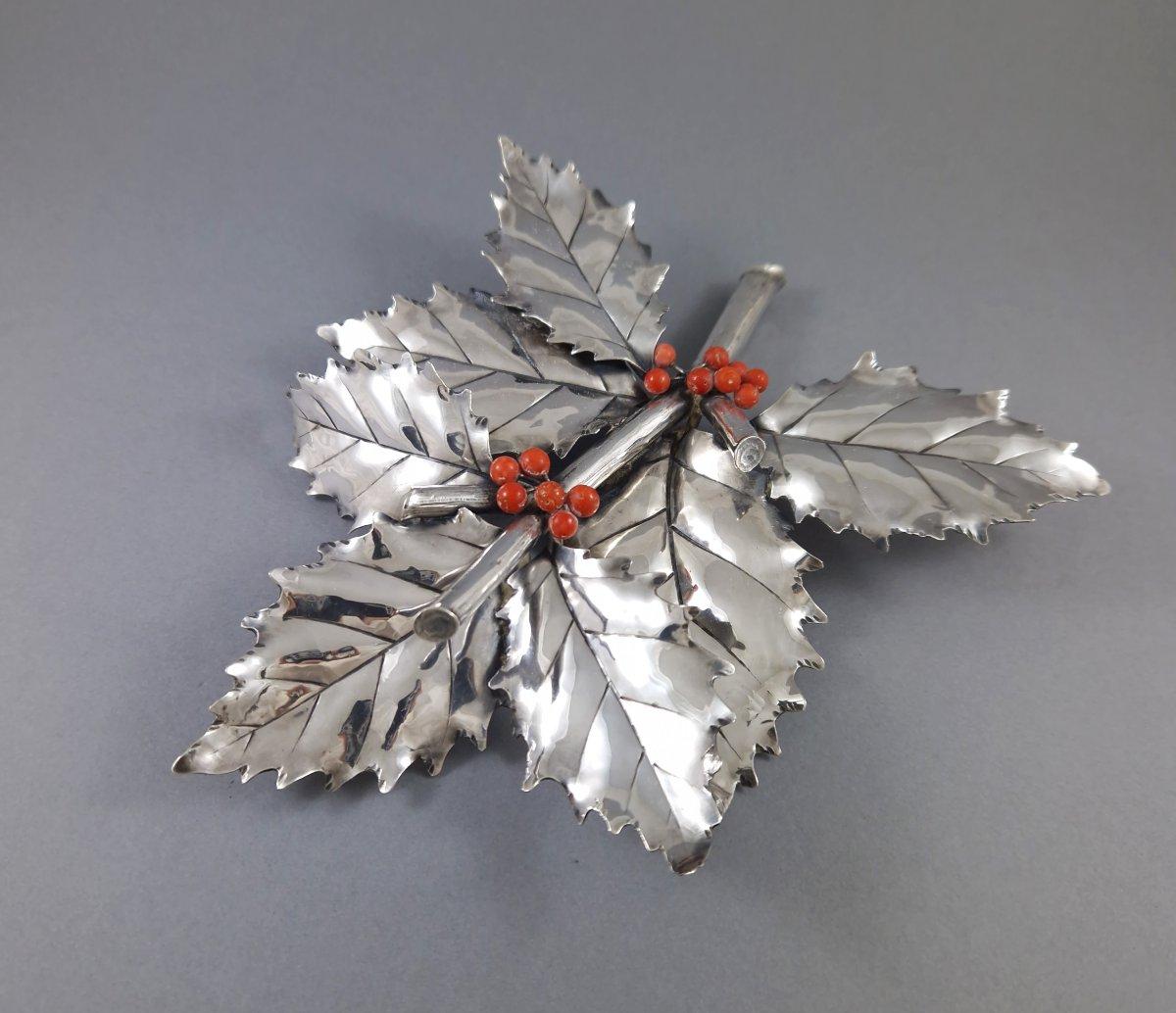 Buccellati Sterling Silber Holly Branch (Ende des 20. Jahrhunderts) im Angebot