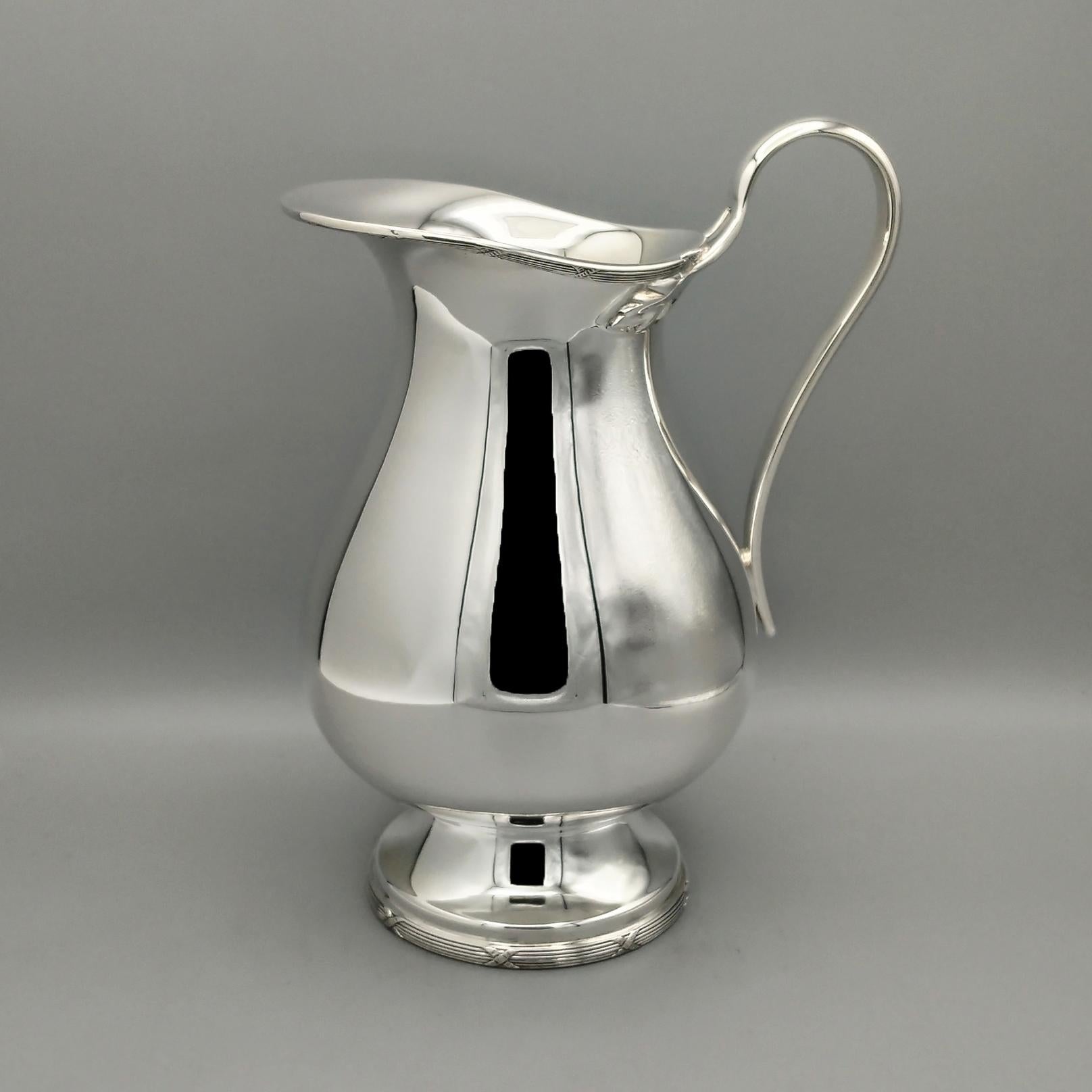 Buccellati Sterling Silver Jug  Louis XVI Style For Sale 8