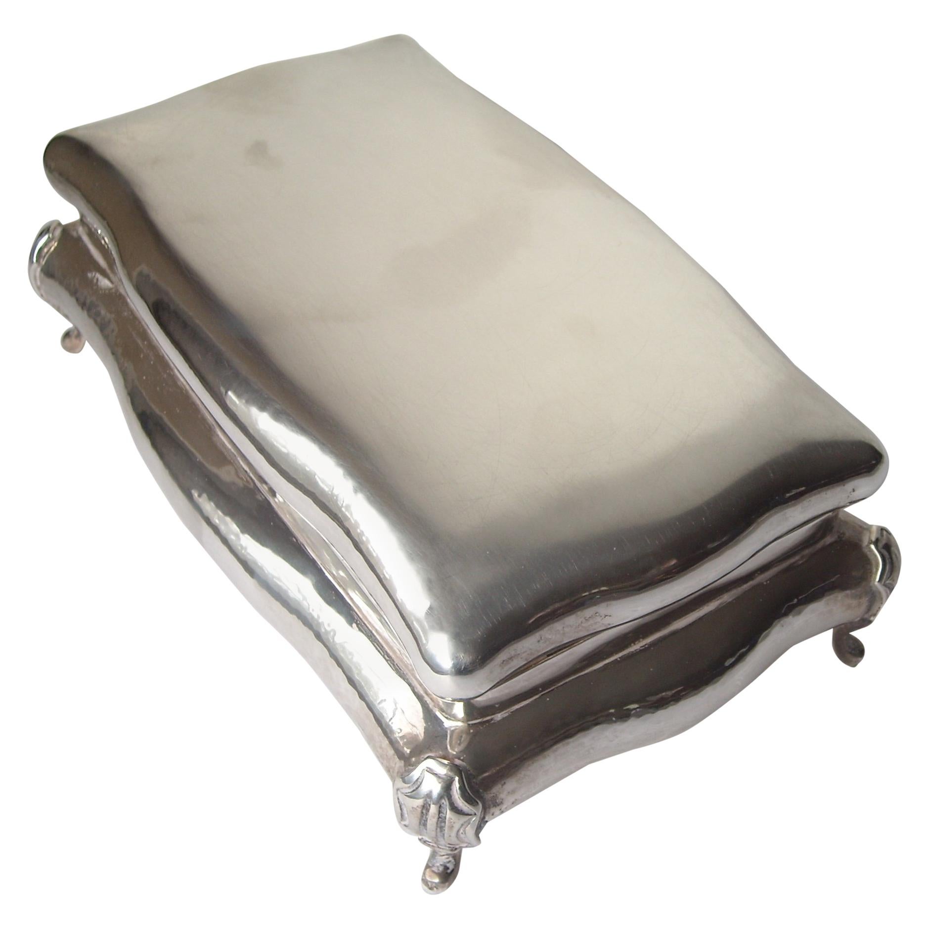 Buccellati Sterling Silver Large Jewelry Box, Stamped