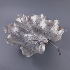 Buccellati, Sterlingsilber-Blattgeschirr / Ablageschale