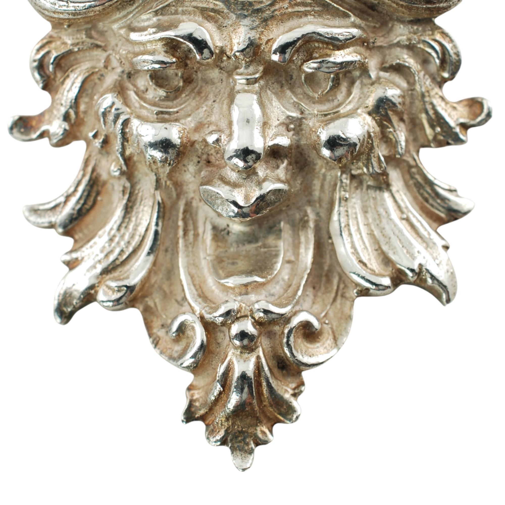 Néo-Renaissance Buccellati Pendentif Maschera Ligorica en argent sterling en vente