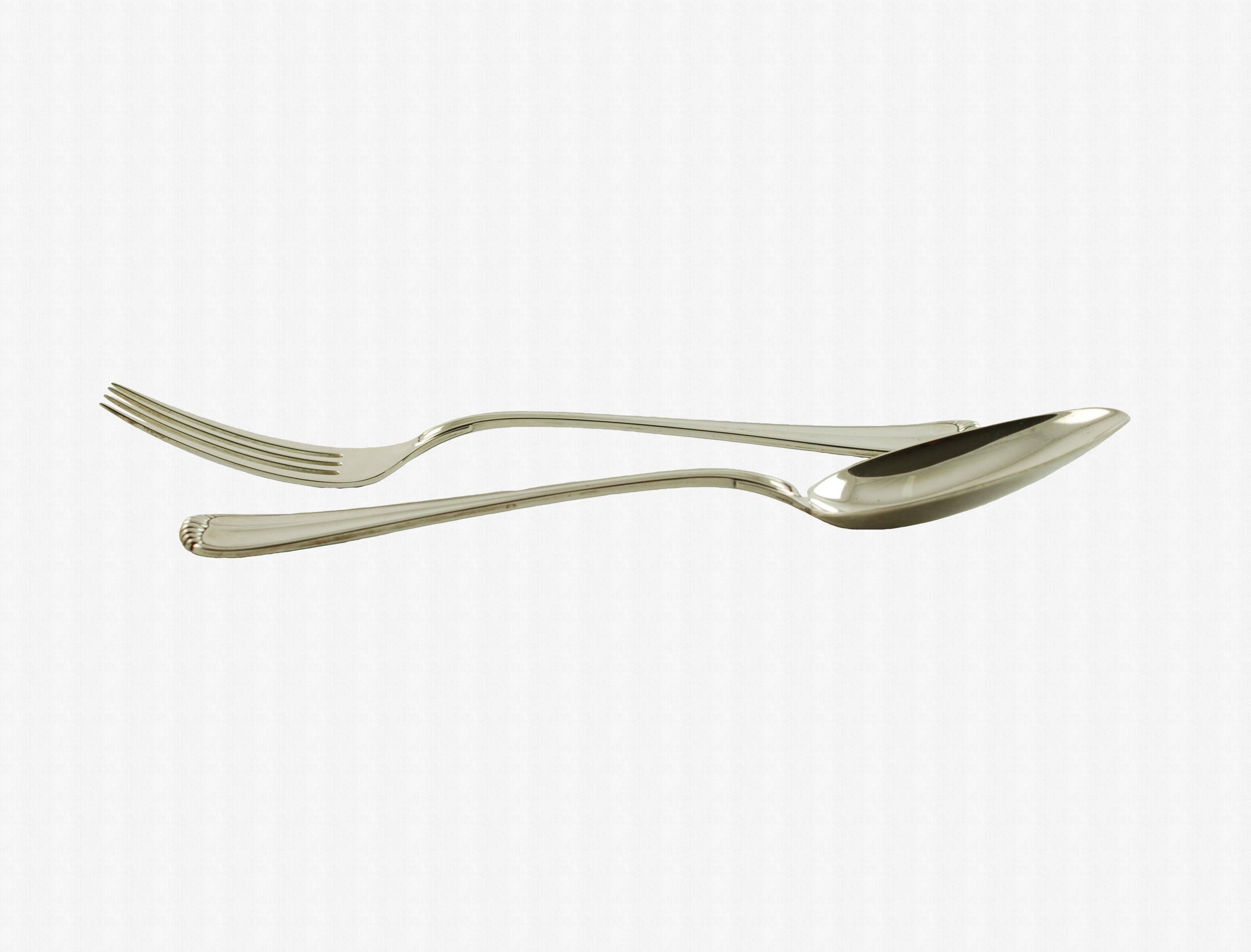 Buccellati Sterling Silver 'Milano' Serving Fork and Spoon 1