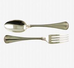 Buccellati Sterling Silver 'Milano' Serving Fork and Spoon