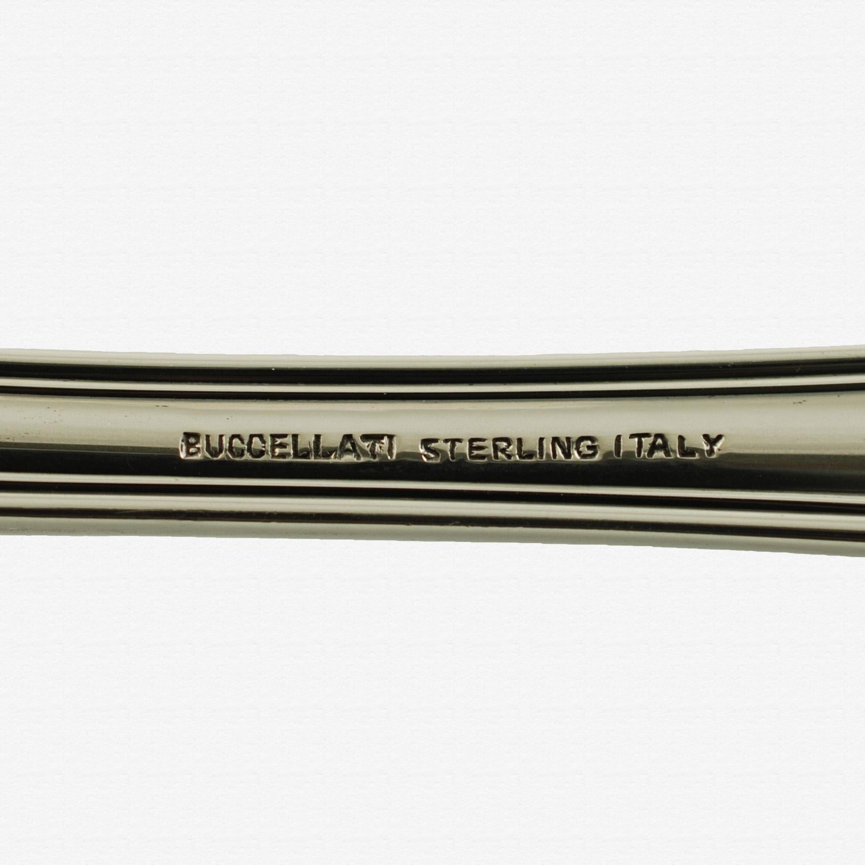 Buccellati Sterling Silver 'Milano' Two-Tine Carving Fork In Good Condition For Sale In Cincinnati, OH