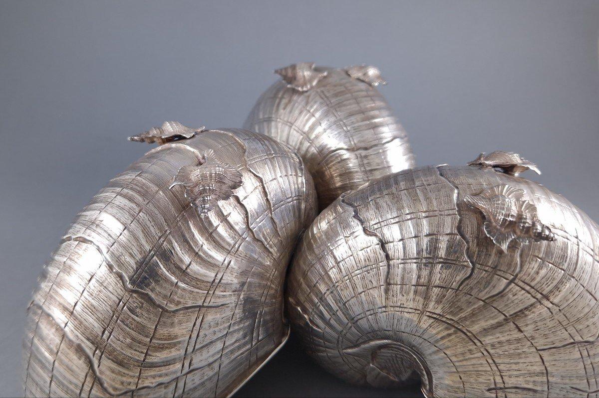 Buccellati - Sterling Silver Nautilus Centerpiece shell 5