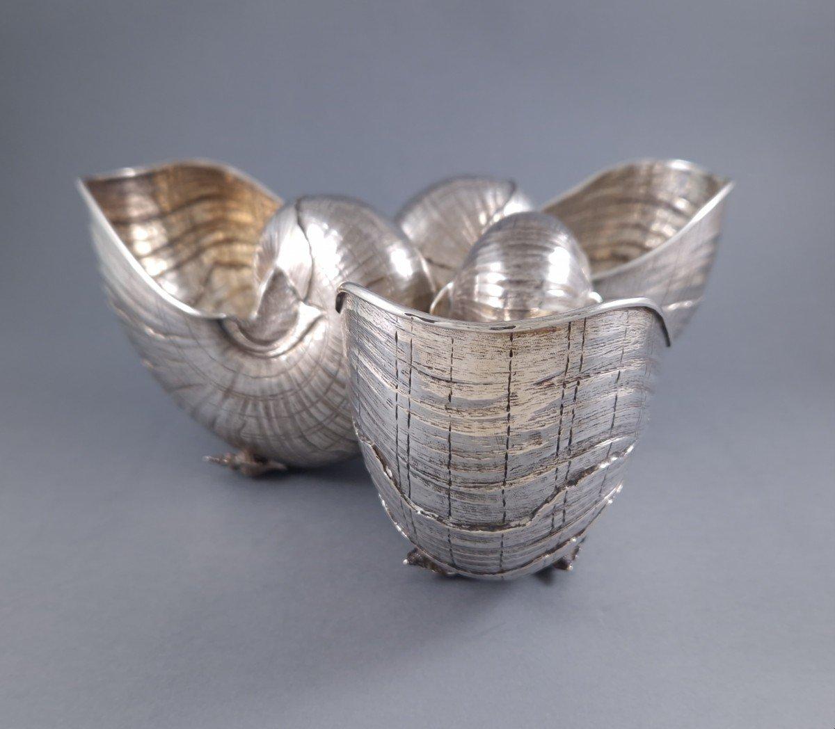 Contemporary Buccellati - Sterling Silver Nautilus Centerpiece shell