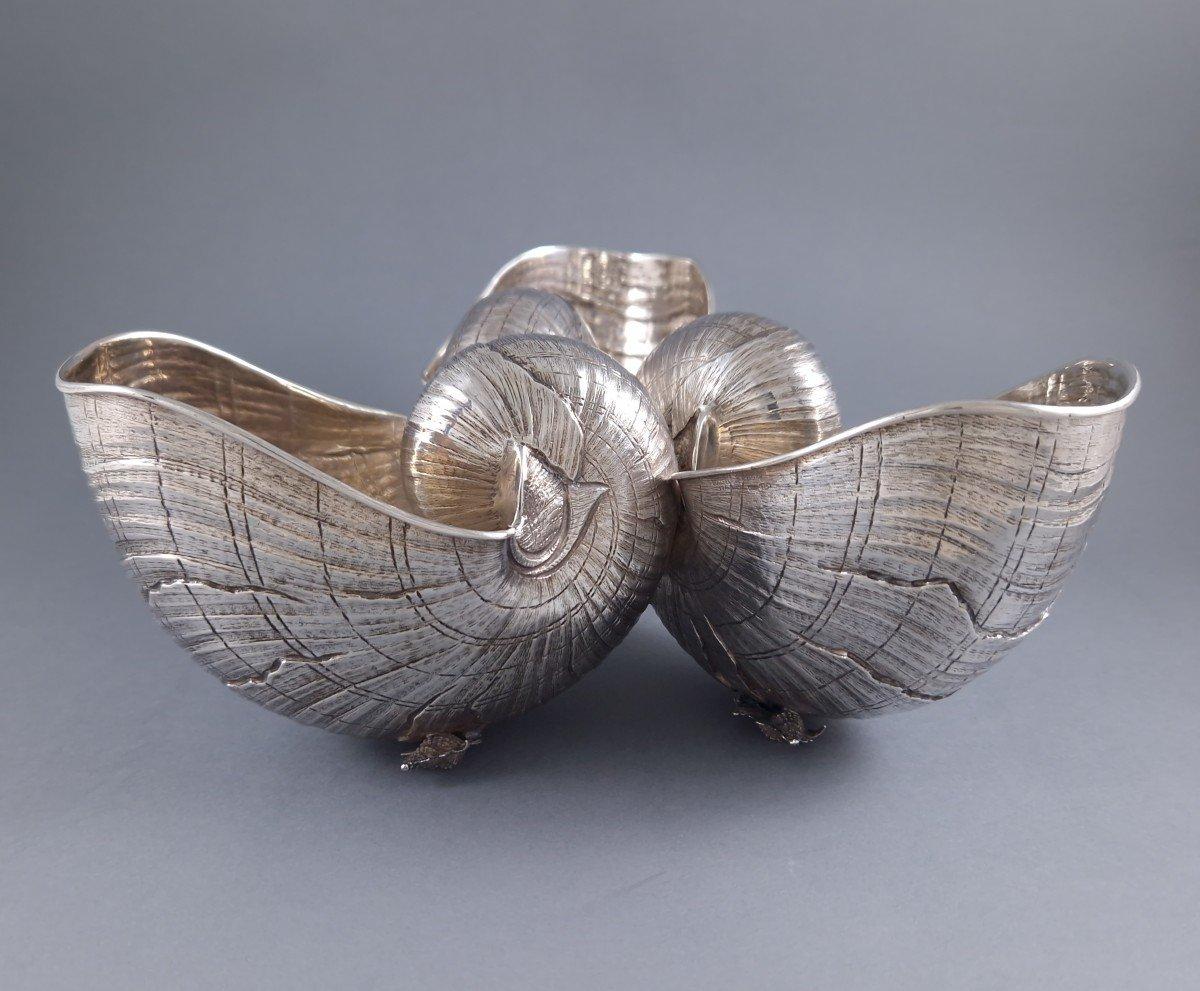 Buccellati - Sterling Silver Nautilus Centerpiece shell 1