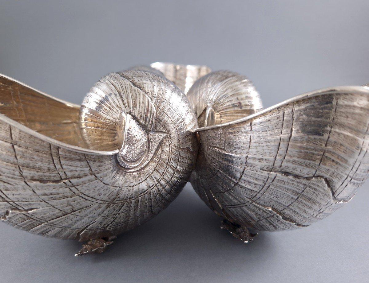 Buccellati - Sterling Silver Nautilus Centerpiece shell 3