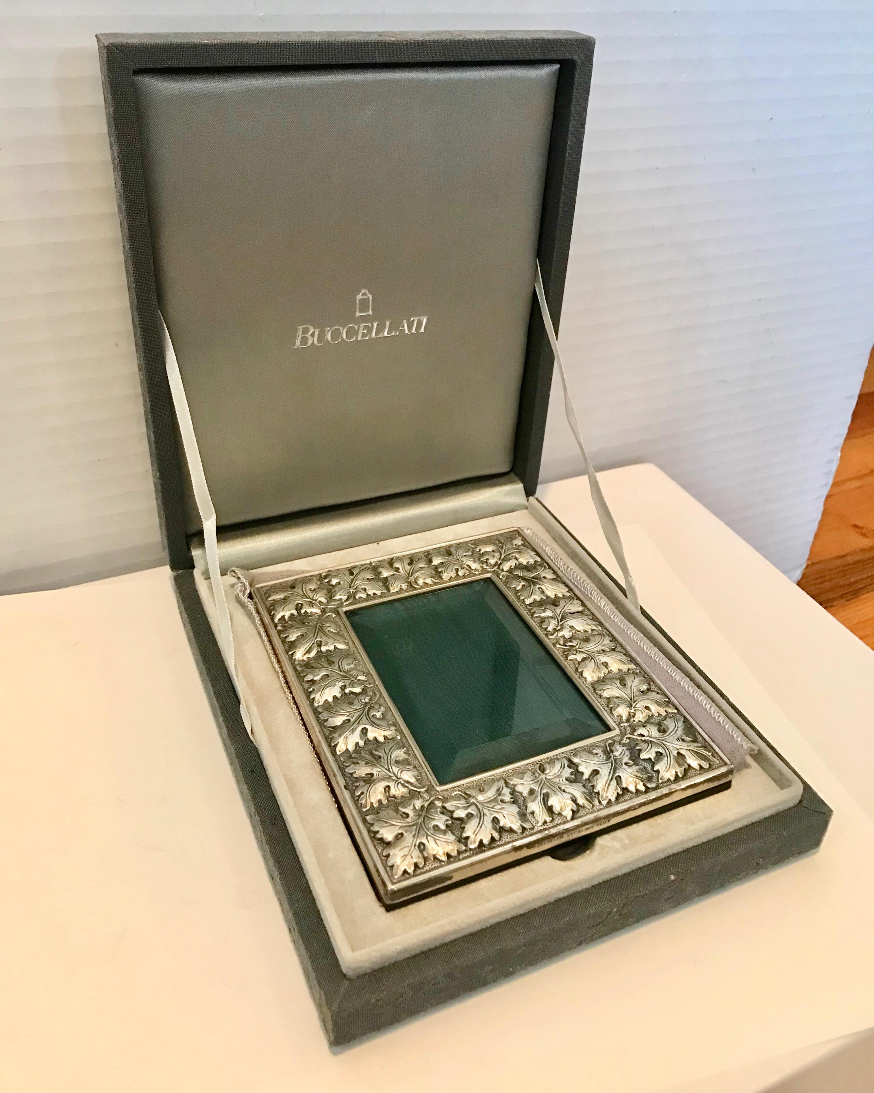 20th Century Buccellati Sterling Silver Picture Frame