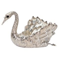 Bol en forme de cygne en argent sterling de Buccellati