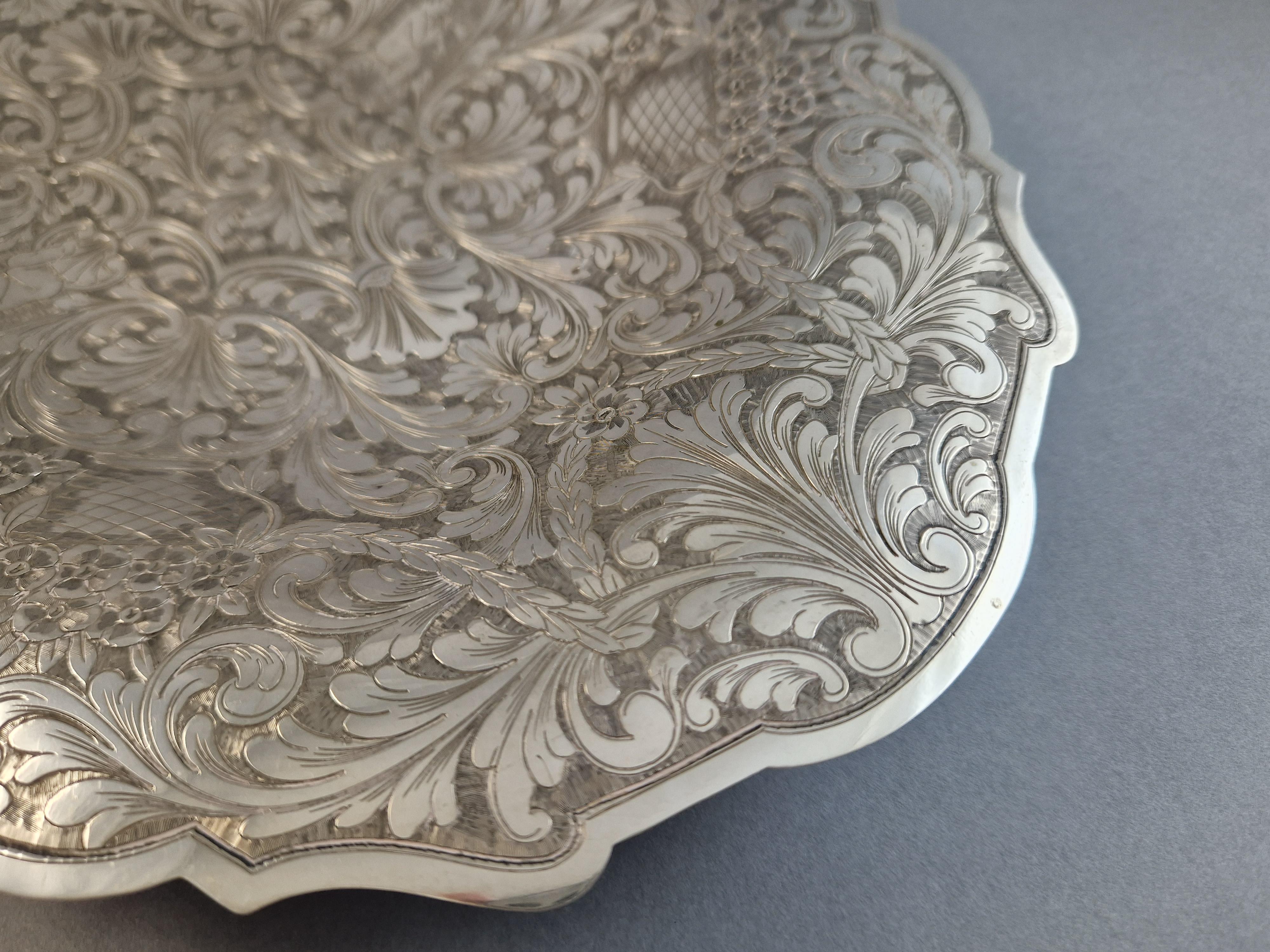 Buccellati - Sterling Silver tray For Sale 1