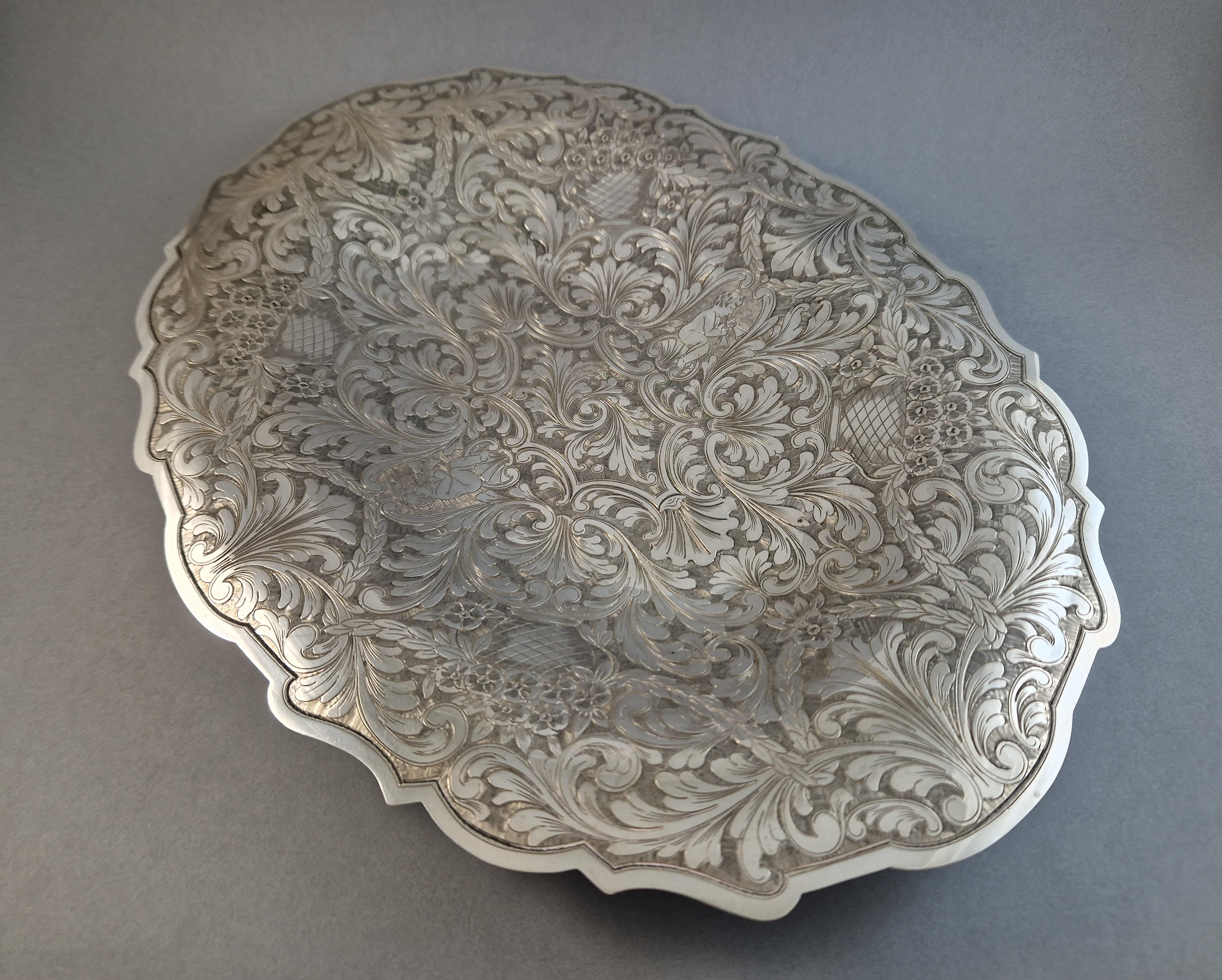 Buccellati - Sterling Silver tray For Sale 2