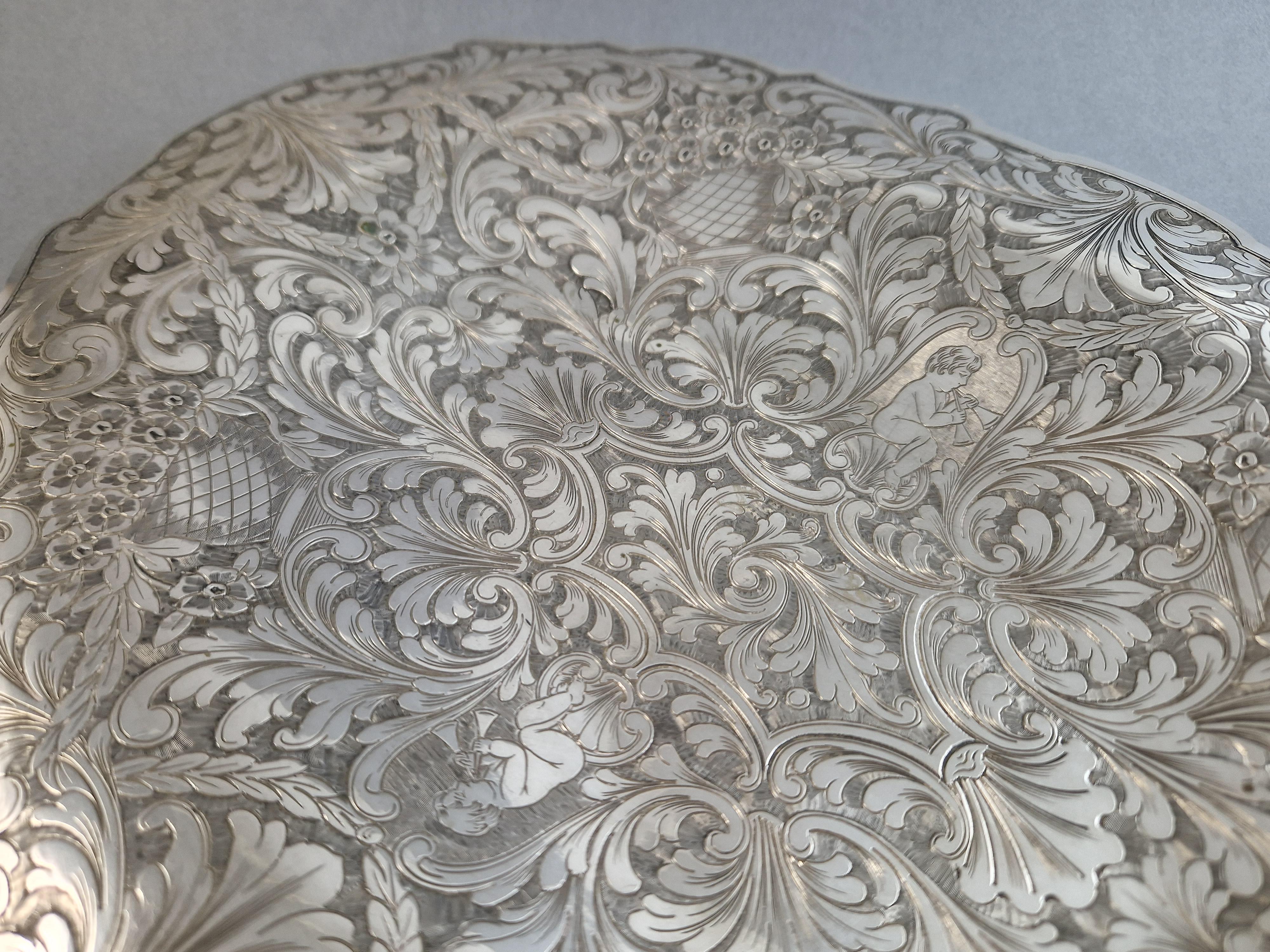 Buccellati - Sterling Silver tray For Sale 5