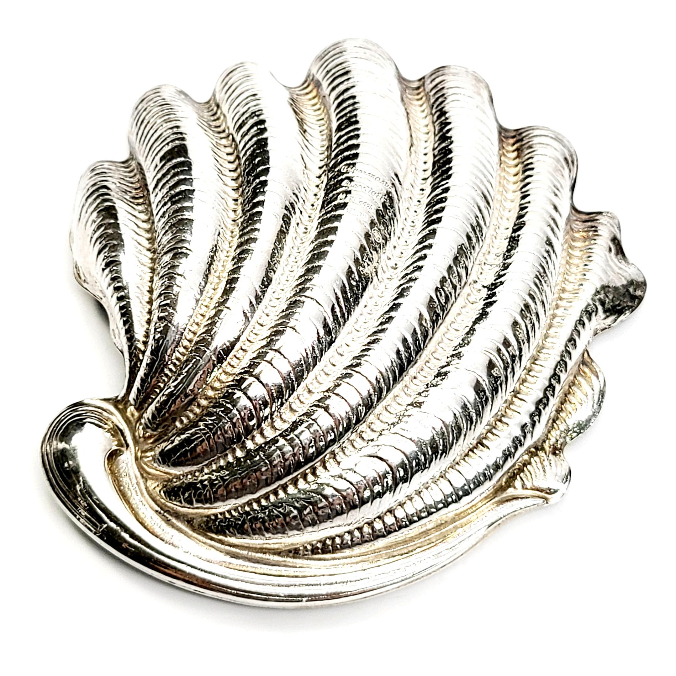 Buccellati Sterling Silver Tridacna Small Shell Dish In Good Condition In Washington Depot, CT