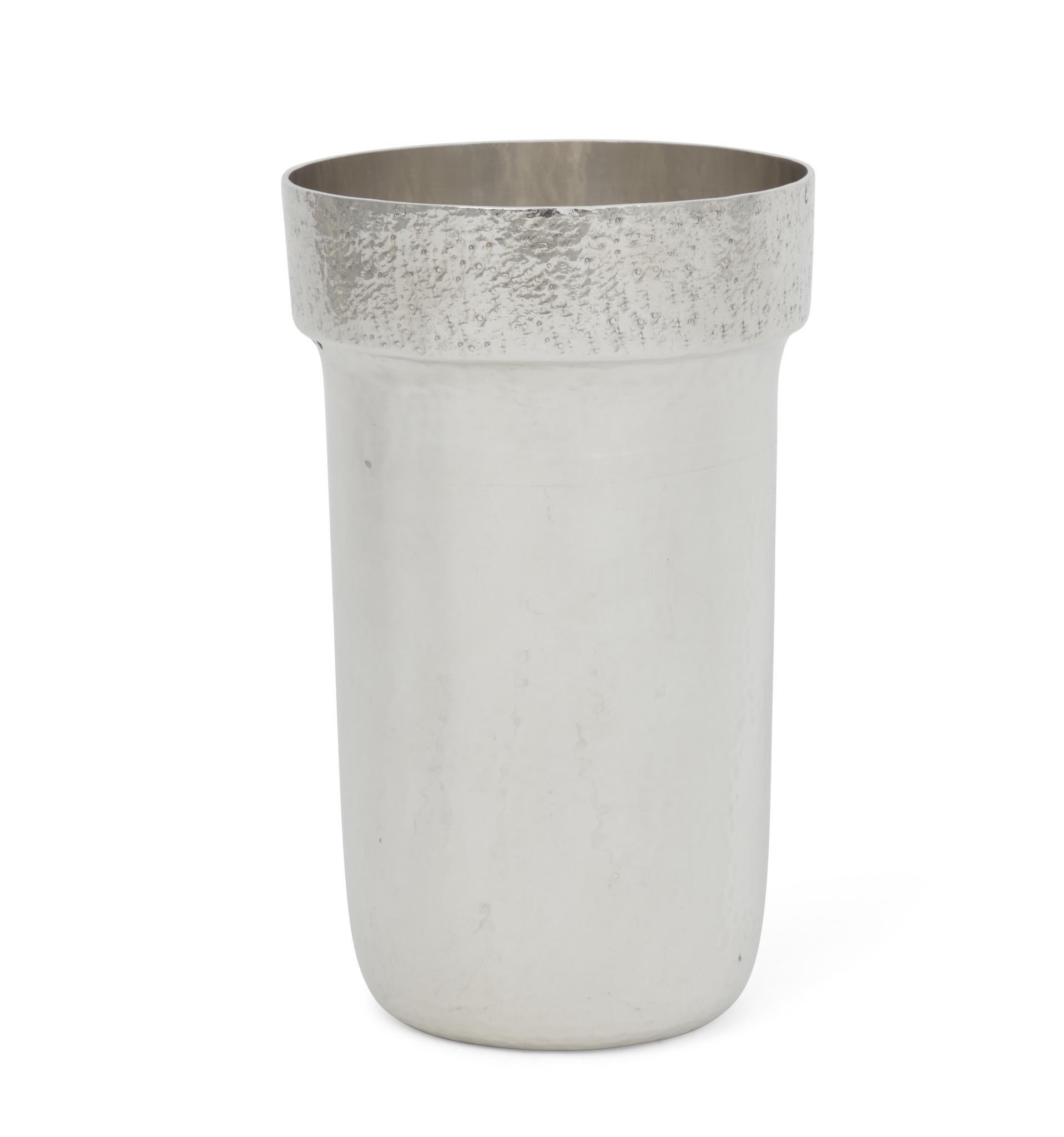 Italian Buccellati Sterling Silver Vase For Sale
