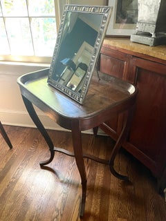 Buccellati Style Large Silver Ribbon Dressing Mirror