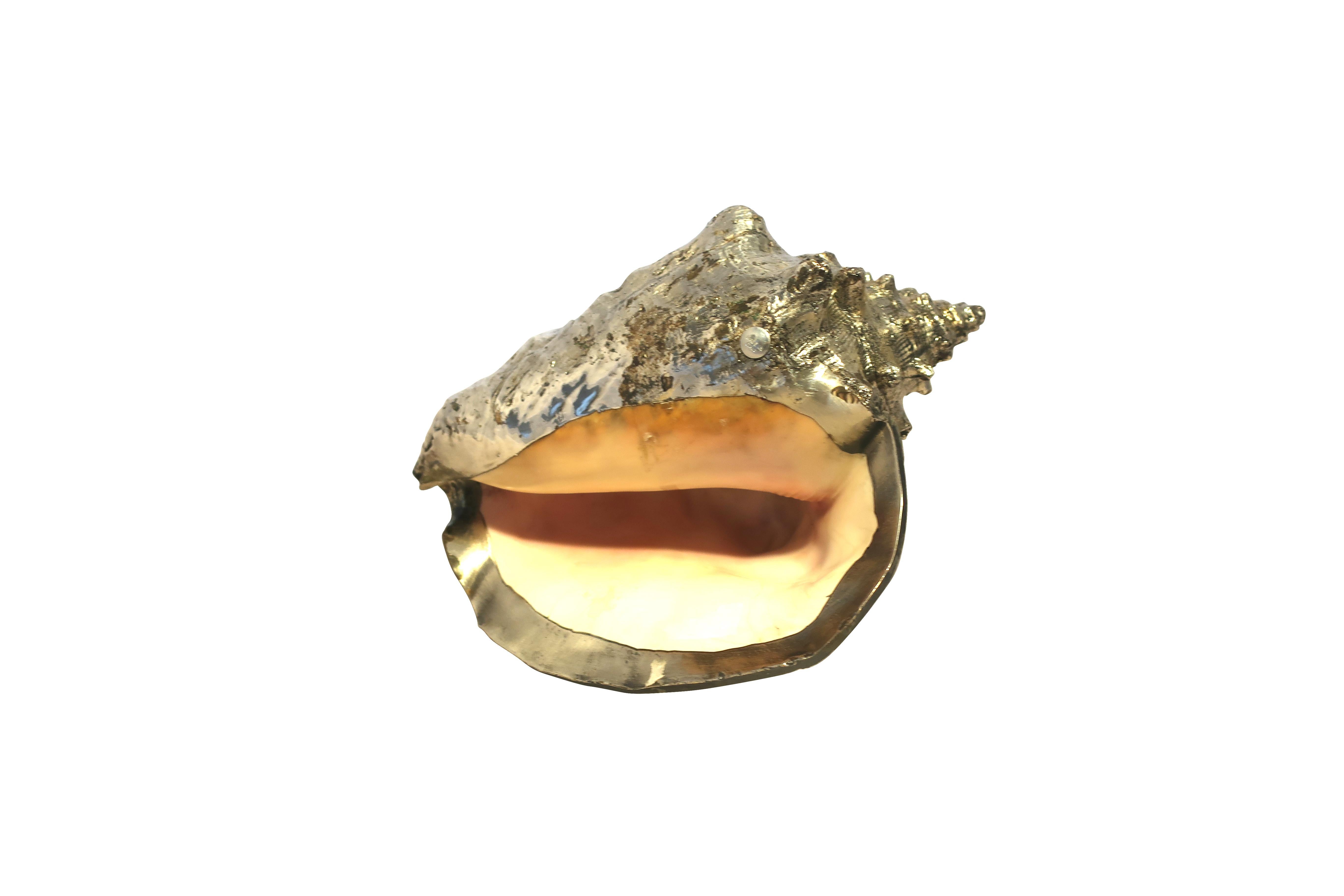 Buccellati Style Italian Silver Overlay Sea Shells 7