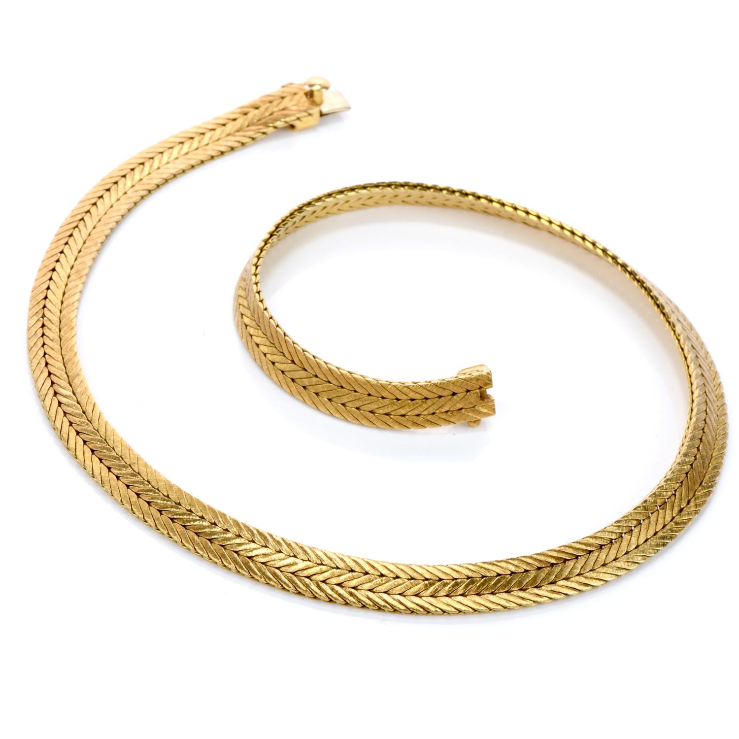 18k gold choker necklace