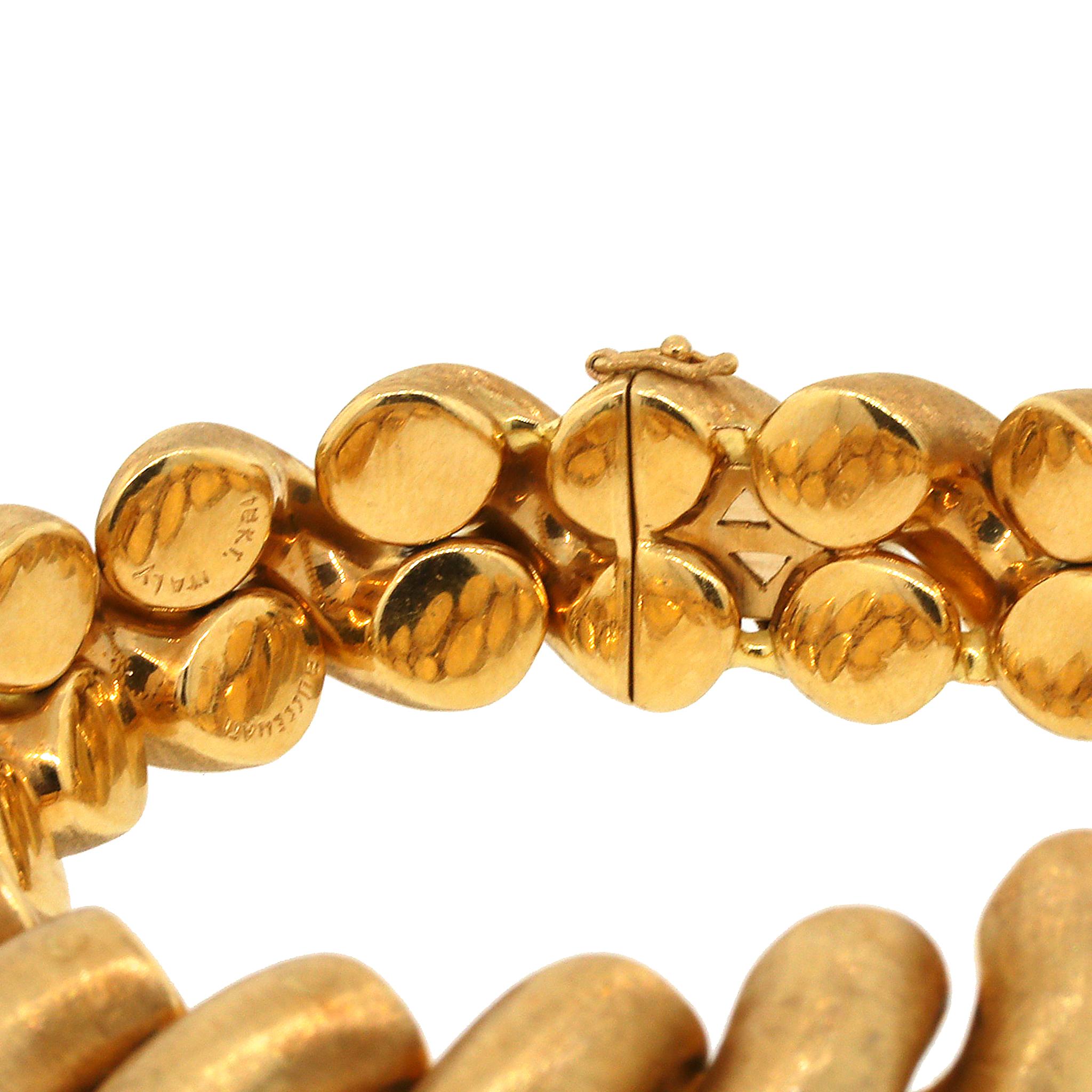 Buccellati Torchon San Marco Gliederarmband im Zustand „Gut“ in New York, NY