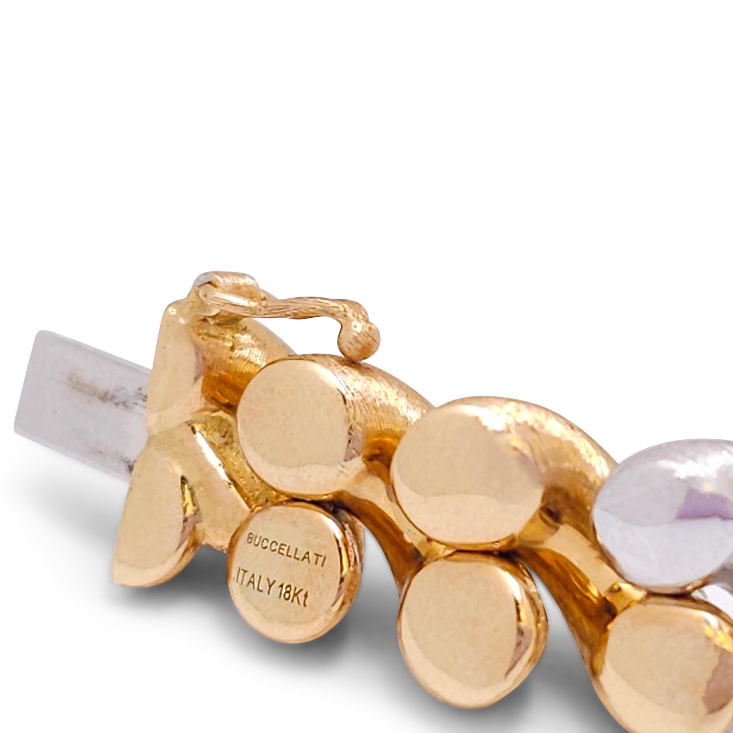 Buccellati 'Tosadé' Gold- und Diamantarmband im Zustand „Hervorragend“ in New York, NY
