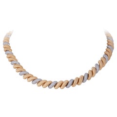 Buccellati 'Tosadé' Gold and Diamond Necklace