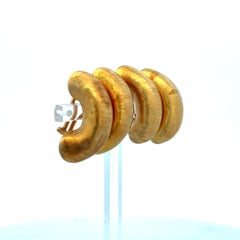 Boucles d'oreilles à clip Buccellati Vintage en or jaune 18 carats, 20,6 grammes